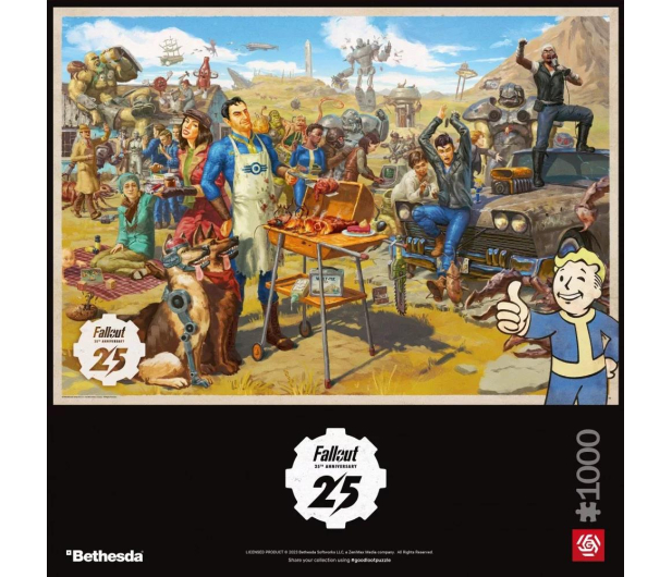 Merch Fallout 25th Anniversary Puzzles 1000 - 1124835 - zdjęcie 2